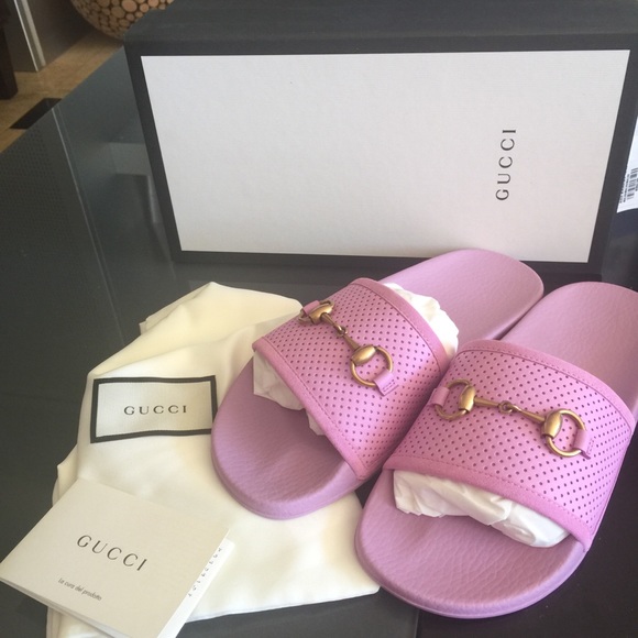 Gucci Shoes - GUCCI HORSE-BIT SLIDES